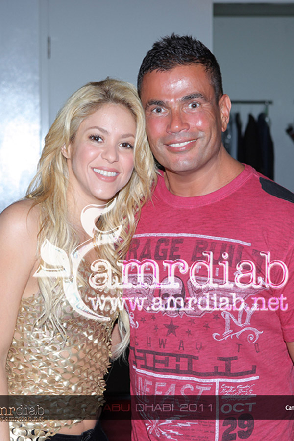 Shakira with Amr Diab