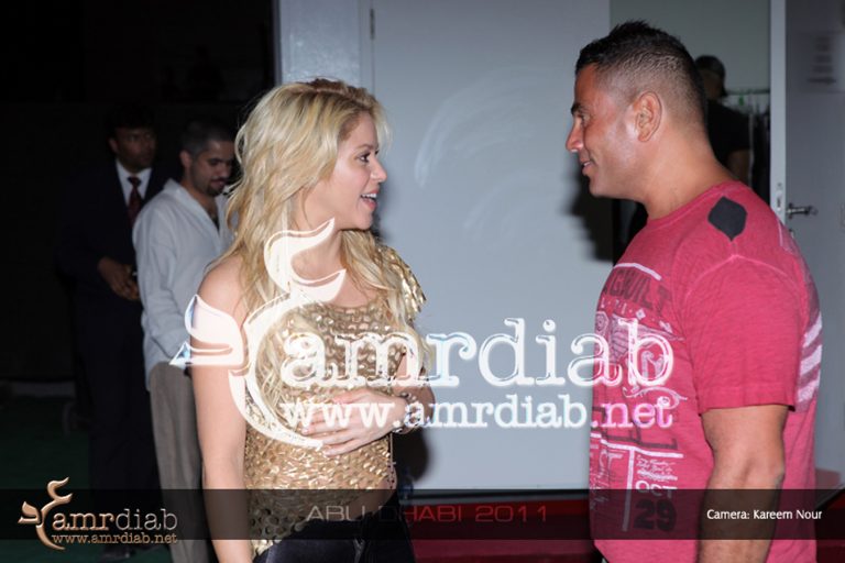 Shakira with Amr Diab