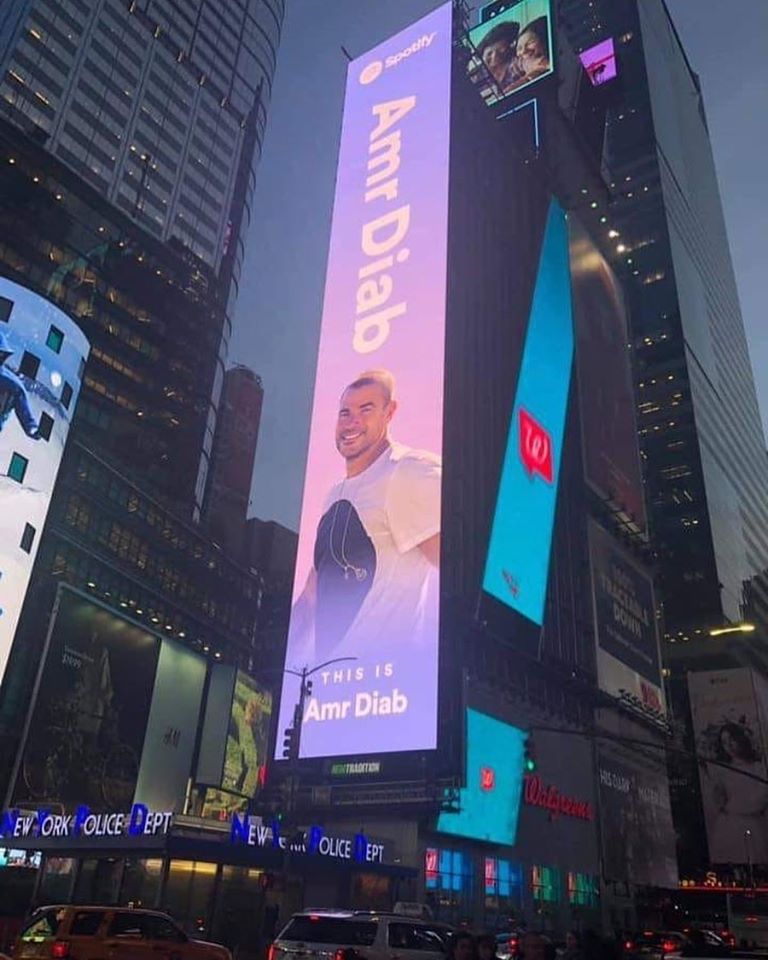 Amr Diab in Times Square, NY