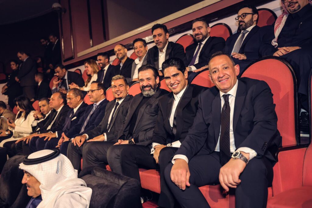 Amr Diab with Karim Abd El Aziz, Ahmed Abo Hashema and Turk Al Sheikh